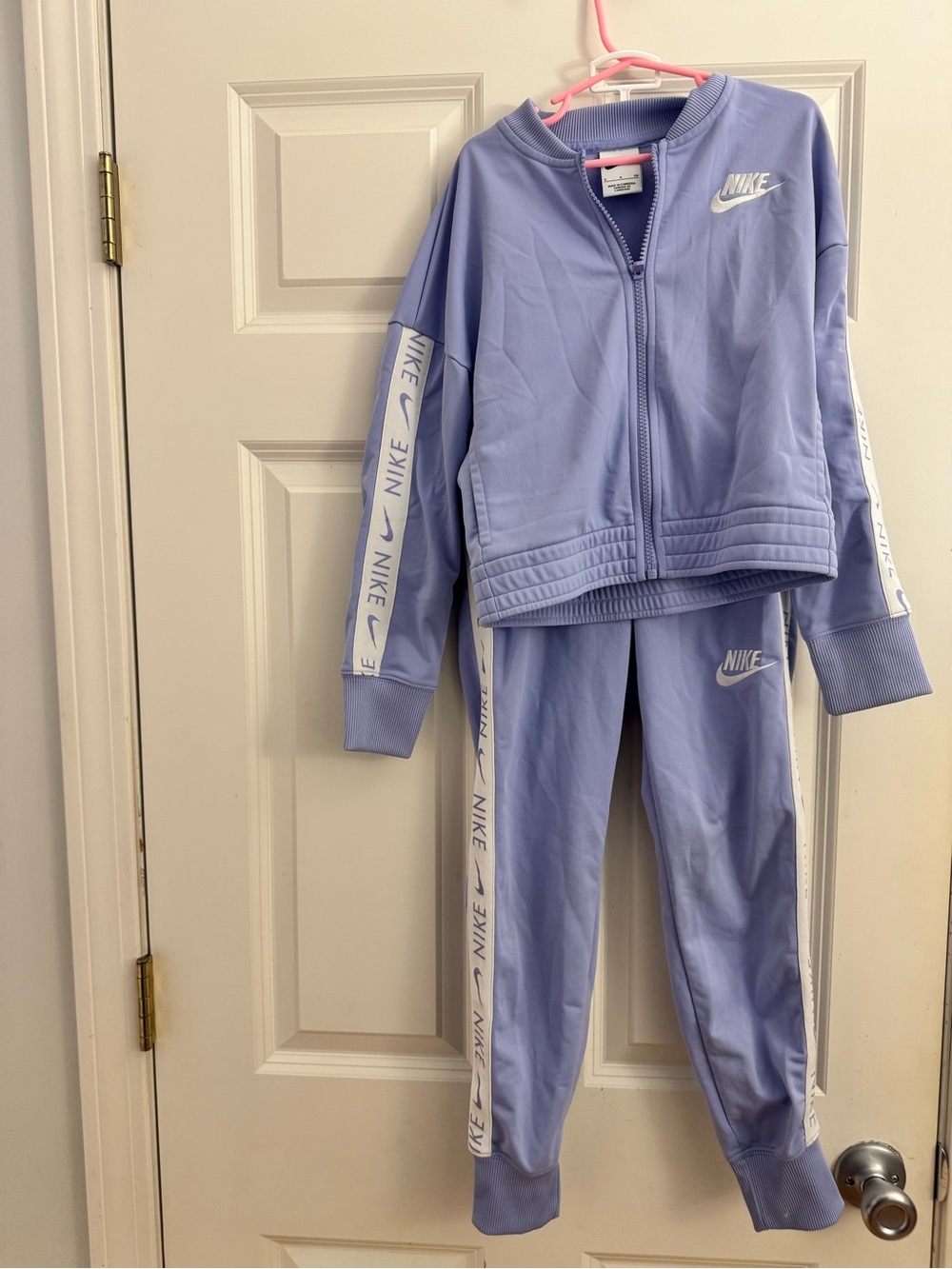 Nike Light Purple Zip Jacket with White Logo